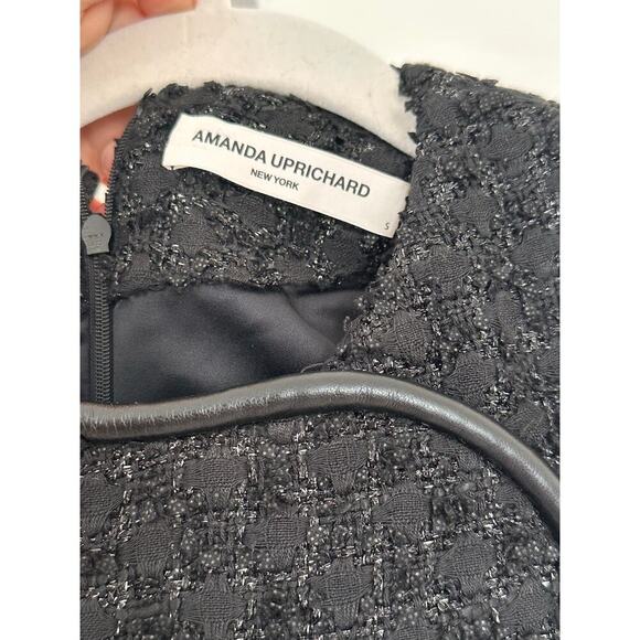 Amanda Uprichard Tweed Black Mini Dress size Small - Picture 4 of 7